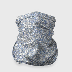 Бандана Текстурированный бело-голубой мелкий камень