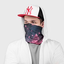 Бандана-труба Розовый абстрактный космос, цвет: 3D-принт — фото 2