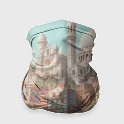 Бандана-труба Город в восточном стиле, цвет: 3D-принт