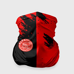 Бандана-труба Ajax sport color red, цвет: 3D-принт