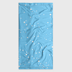 Бандана-труба Снежинки на нежно голубом, цвет: 3D-принт — фото 2