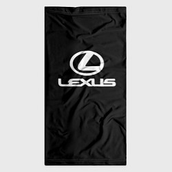 Бандана-труба Lexus white logo, цвет: 3D-принт — фото 2