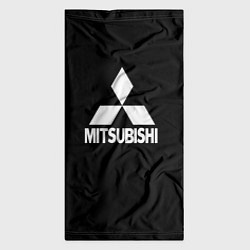 Бандана-труба Mitsubishi logo white, цвет: 3D-принт — фото 2