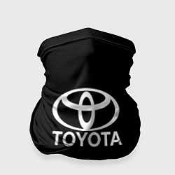 Бандана-труба Toyota white logo, цвет: 3D-принт