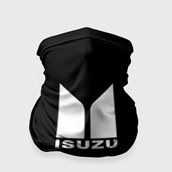 Бандана-труба Isuzu white logo, цвет: 3D-принт