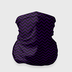 Бандана Чёрно-фиолетовый ломаные полосы