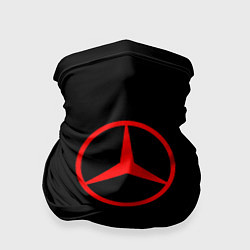 Бандана-труба Mercedes logo red, цвет: 3D-принт