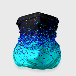 Бандана-труба Пикселизация неоновых цветов, цвет: 3D-принт