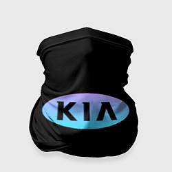 Бандана-труба KIA logo neon, цвет: 3D-принт