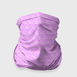Бандана-труба Розовый паттерн розовые бантики, цвет: 3D-принт