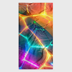 Бандана-труба Яркий градиент в разломленных плитах с желтым свет, цвет: 3D-принт — фото 2