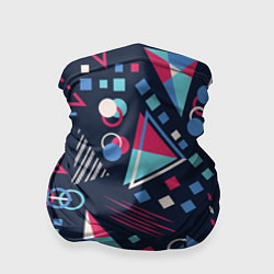 Бандана-труба Яркий абстрактный узор для спорта, цвет: 3D-принт