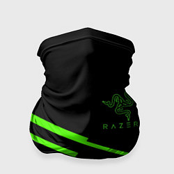 Бандана-труба Razer line green, цвет: 3D-принт