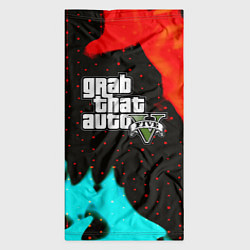 Бандана-труба GTA 5 огненный стиль паттерн, цвет: 3D-принт — фото 2