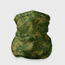 Бандана-труба Камуфляж летний мох, цвет: 3D-принт