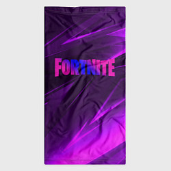 Бандана-труба Fortnite neon stripes angles logo, цвет: 3D-принт — фото 2