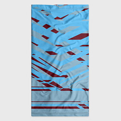 Бандана-труба Геометрическая абстракция сине голубого цвета, цвет: 3D-принт — фото 2
