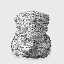 Бандана-труба Дудл граффити рэперское - паттерн, цвет: 3D-принт