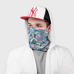 Бандана-труба Дудл животные и меч, цвет: 3D-принт — фото 2