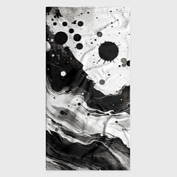 Бандана-труба Black and white abstraction - blots, цвет: 3D-принт — фото 2