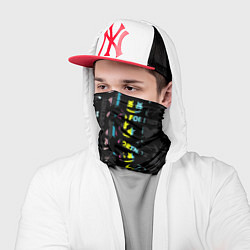 Бандана-труба Marshmello black fortnite, цвет: 3D-принт — фото 2