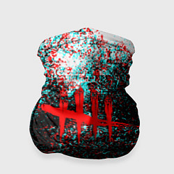 Бандана-труба Dead by daylight краски глитч, цвет: 3D-принт