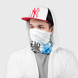 Бандана-труба Dead by april fire blue, цвет: 3D-принт — фото 2