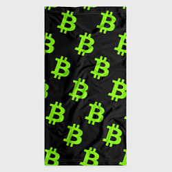 Бандана-труба Биткоин кислотные монеты, цвет: 3D-принт — фото 2