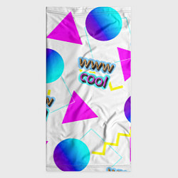 Бандана-труба WWW Cool: Геометрия и стиль 90-х, цвет: 3D-принт — фото 2