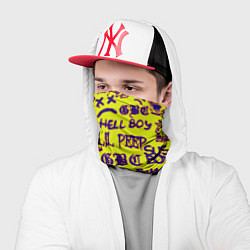 Бандана-труба Lil peep rap pattern, цвет: 3D-принт — фото 2