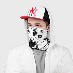 Бандана-труба Samurai черные краски текстура, цвет: 3D-принт — фото 2