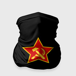 Бандана-труба Серп и молот ссср лого, цвет: 3D-принт