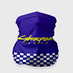 Бандана-труба Cyberpunk 2077 клетка, цвет: 3D-принт
