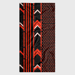 Бандана-труба Красные обои на чёрном фоне, цвет: 3D-принт — фото 2