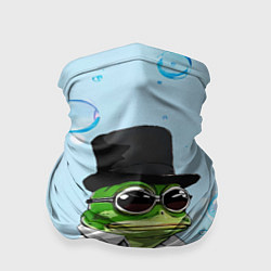 Бандана-труба Pepe в шляпе, цвет: 3D-принт