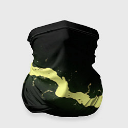 Бандана Желтая трещина на черном