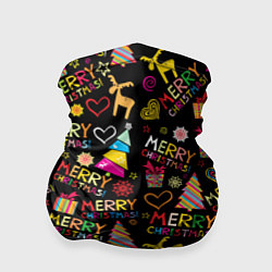 Бандана Merry Christmas - паттерн