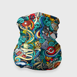 Бандана Спортивный инвентарь коллаж