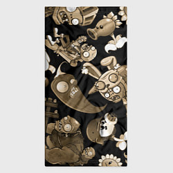 Бандана-труба Растения против зомби в бежевом цвете, цвет: 3D-принт — фото 2