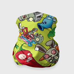 Бандана-труба Растения против зомби с героями, цвет: 3D-принт