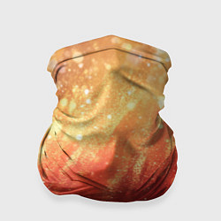 Бандана Желто-красная текстура блестящая