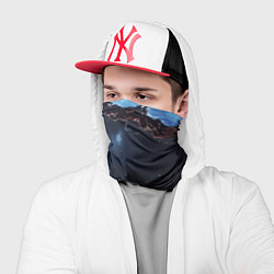 Бандана-труба Объемная дыра в стене текстура, цвет: 3D-принт — фото 2