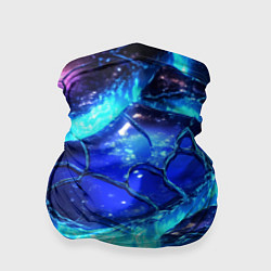Бандана-труба Объемные плиты в неоне, цвет: 3D-принт