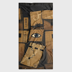 Бандана-труба Коробки и глаз, цвет: 3D-принт — фото 2