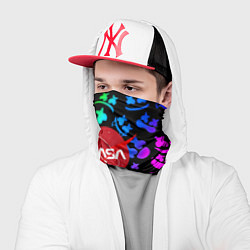 Бандана-труба Marshmello x NASA gradient, цвет: 3D-принт — фото 2