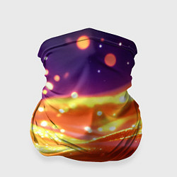 Бандана Золотая волнистая текстура