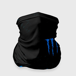 Бандана-труба Monster energy голубые краски, цвет: 3D-принт