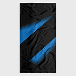 Бандана-труба Color blue black line, цвет: 3D-принт — фото 2