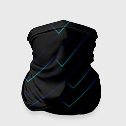 Бандана-труба Color blue black, цвет: 3D-принт