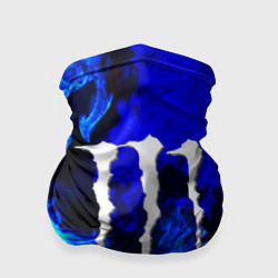 Бандана-труба Monster energy синий дым, цвет: 3D-принт